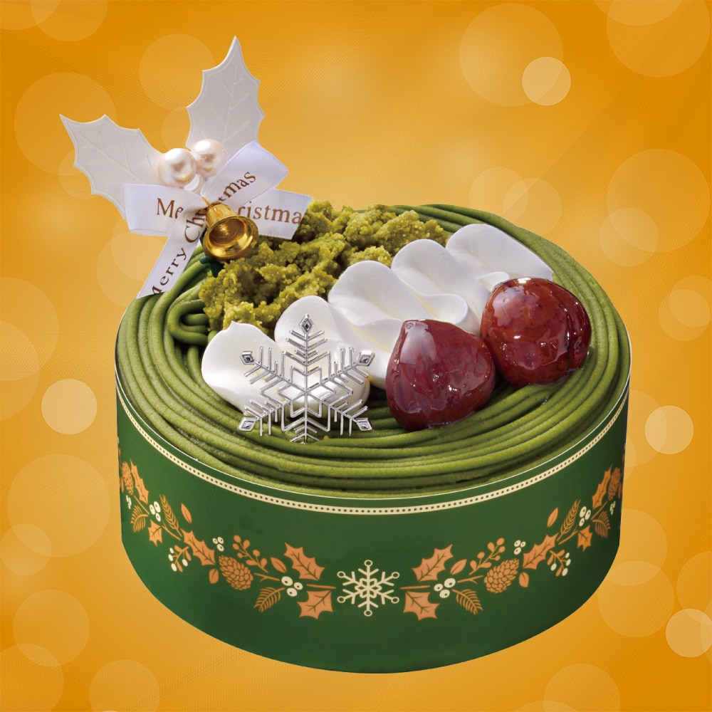 【Y52】 ヤマザキ クリスマス 宇治抹茶ケーキ 4号