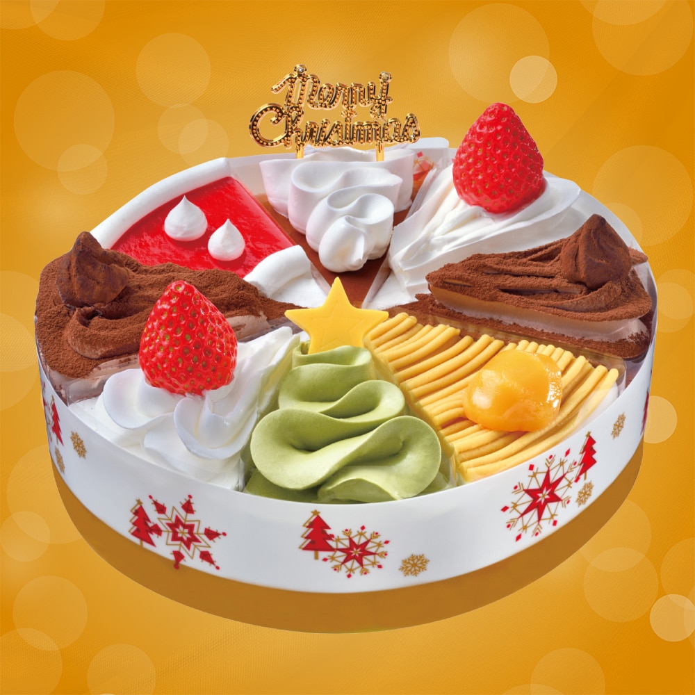 【Y15】 ヤマザキ クリスマス ショートケーキ詰合せ 6号