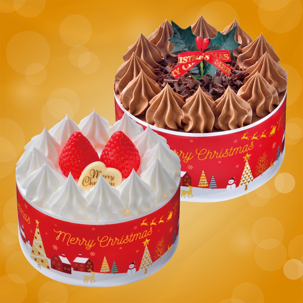 【Y13】 ヤマザキ クリスマス ペアケーキ