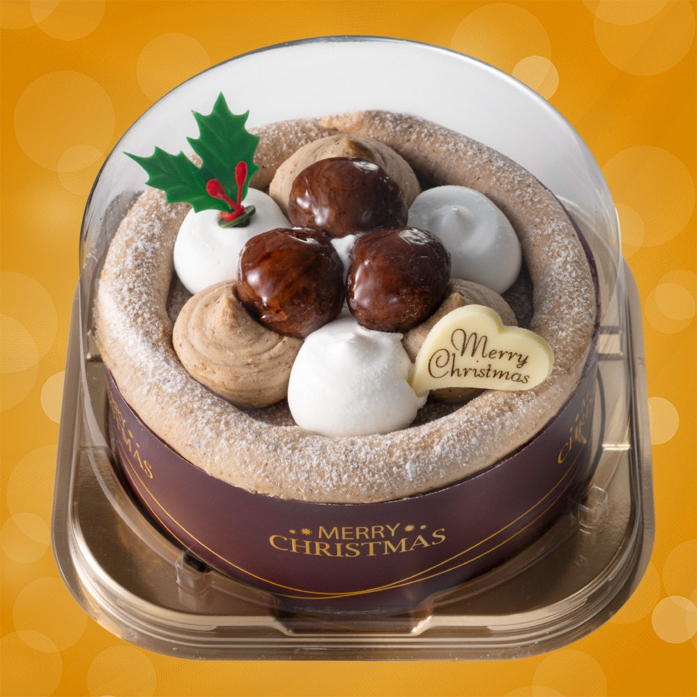 【Y82】 ヤマザキ クリスマス モンブラン（パック） 4号