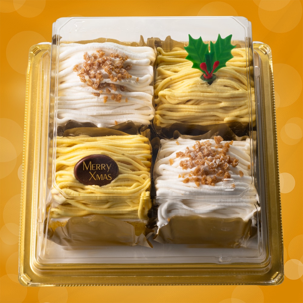 【Y85】 ヤマザキ クリスマス 2種のアソートケーキ（ミルク＆マロン）