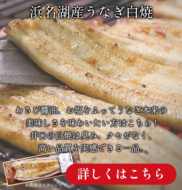 浜名湖産うなぎ白焼はこちら
